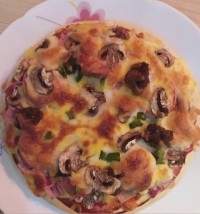 پیتزا قارچ و گوشت مهسا پز