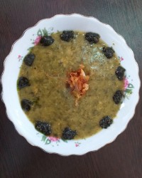 ترخینه آش سبزی حبوبات ترخینه پیازداغ نعناع داغ پونه داغ???