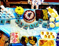 میز تولد دختر گلم