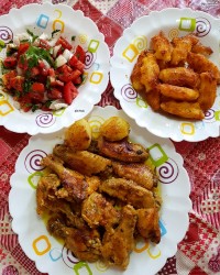 بال و کتف تنوری در توستر یا فر