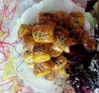 شیرینی دانمارکی (گل محمدی)