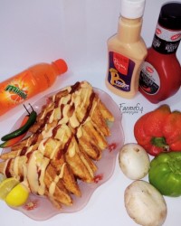 اسنک مرغ و قارچ