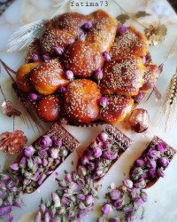 شیرینی دانمارکی (گل محمدی)