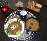 یخنی عدس کلم اصل شیرازی