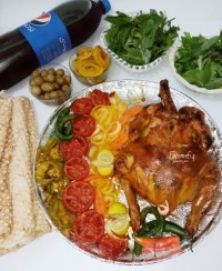 مرغ بریان نمکی