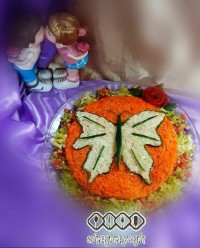 دیزاین سالاد هر چقدر زیبایی کار ب چشمتون زیبا میاد لایک کنین لطفا