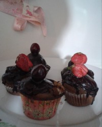 کاپ کیک قهوه و شکلات