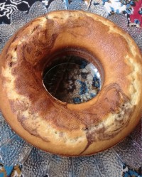 کیک دو رنگ