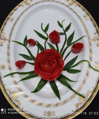 تزئین بشقاب