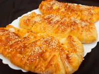 پیراشکی گوشت با خمیر معرکه