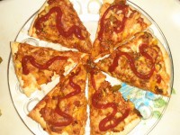 پیتزاقارچ وگوشت