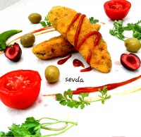 کروکت سیب زمینی با جعفری دوستان گلم لایک لایک??