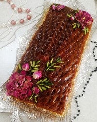 کیک یخچالی حلوا