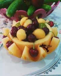 میوه آرائی با طالبی