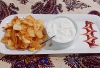 چیپس سیب زمینی با ماست موسیر