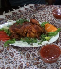 مرغ شکم پر دستپخت همسر مهربونم