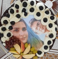 کیک چهارمین سالگرد ازدواجمون.