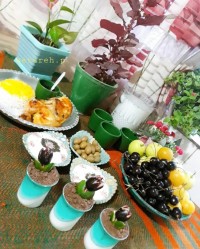 ژله دو رنگ لیوانی