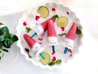 بستنی یخی دورنگ لیمویی