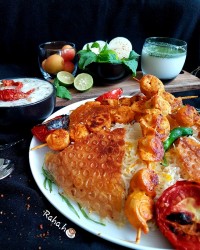 کباب مرغ حلزونی