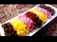 آلبالو پلو با کوفته قلقلی