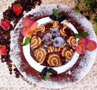 دسر شارلوت شکلاتی