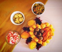 هویج پلو با گوشت قلقلی