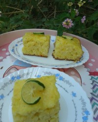 کیک خیس لیمویی