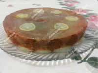 کیک لیمویی با سس لیمو