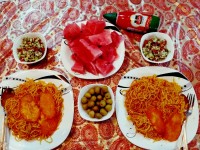 ی شام ساده با عشق جانم ??