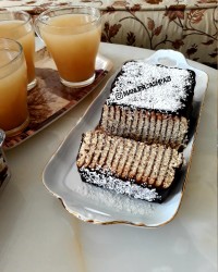 کیک یخچالی شکلاتی رانی هلو خونگی