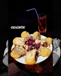 کیک موجدار یا دورنگ