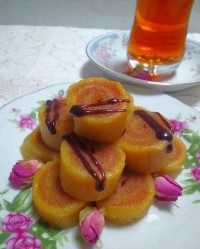 حلوا رولی دو رنگ