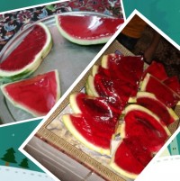 ژله ی انار در هندوانه
