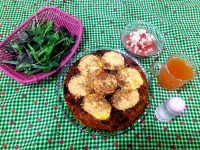 ماکارونی با ته دیگ سیب زمینی