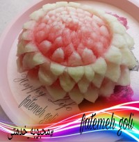 حکاکی هندوانه گل کوکب