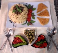 عدس پلو بدون گوشت با دستور زینب سادات ۱