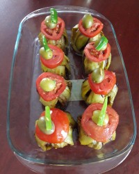 بقچه بادمجون با گوشت