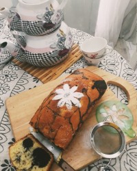 کیک دورنگ عصرانه ❤