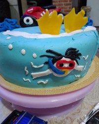 کیک تولدپسرگلم عرشیا