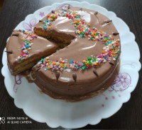 کیک تولد خواهرم❤