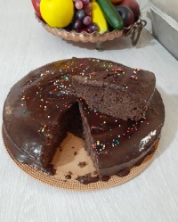 کیک موکا با سس موکا