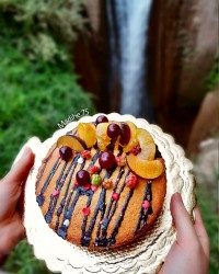 مینی کیک ساده تولد دوستم♡