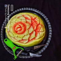 حکاکی هندوانه ورق بزن