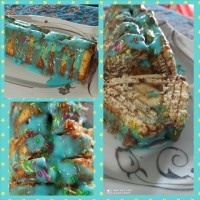 کیک یخچالی هرمی