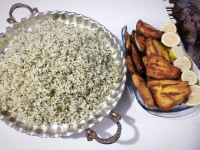 سبزی پلوباماهی❤