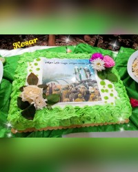 اطعام غدیرکیک اسفنجی بمناسبت عیدغدیرخم