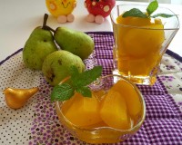 کمپوت گلابی و کمپوت آلبالو