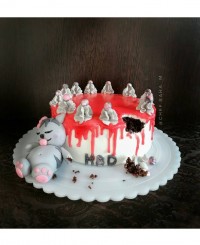 کیک گربه شکمو