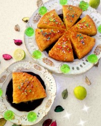 کیک خیس لیمویی